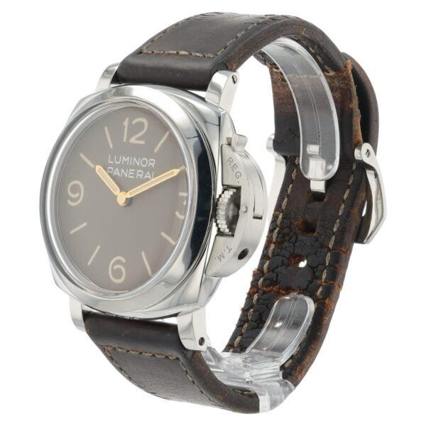 Panerai Luminor Brown Dial Stainless Steel 47mm Manual Wind Men’s Watch PAM00663