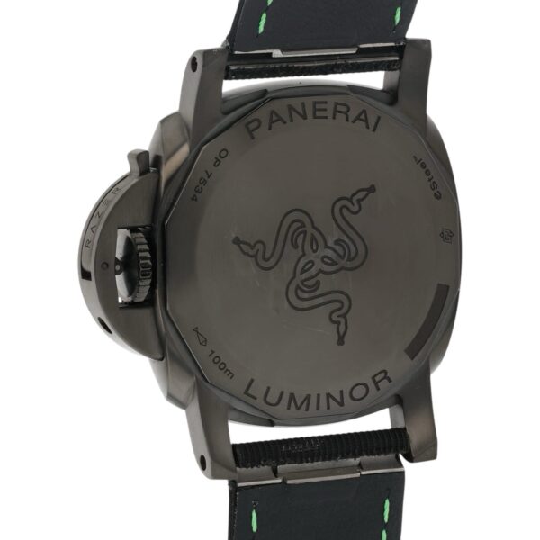 Panerai Luminor Quadrants Razer Steel Black Dial 40mm Automatic Mens PAM01353