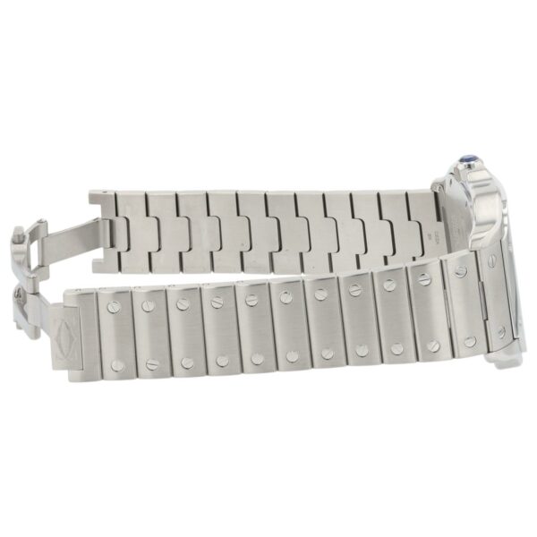 57_022457f8-7973-4773-a915-c697b911b91b Cartier Santos Stainless Steel Blue Dial 39.8mm Automatic Men’s Watch WSSA0013