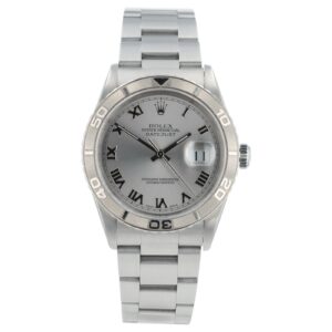 Rolex Datejust Turn-O-Graph Silver Dial Stainless Steel 36mm Automatic 16264
