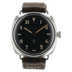 Panerai Radiomir 3 Days Black Dial Steel 47mm Manual Wind Mens Watch PAM00424