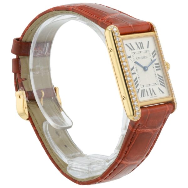 57_0e319e7a-22bc-418a-83a1-7fb154ca1fba Cartier Tank Louis 18k Rose Gold Silver Dial 33x25mm Manual Wind Watch WJTA0038