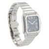 57_0fb47723-3a26-433f-b284-142df33bf5b5 Cartier Santos Stainless Steel Blue Dial 39.8mm Automatic Men’s Watch WSSA0013