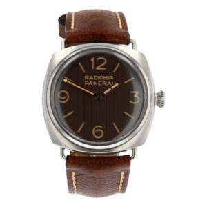 Panerai Radiomir Eilean Stainless Steel Brown Dial 45mm Manual Mens PAM01243