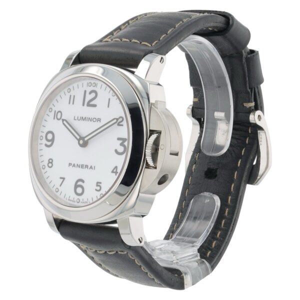 Panerai Luminor Base Stainless Steel White Dial 44mm Manual Wind Watch PAM00114