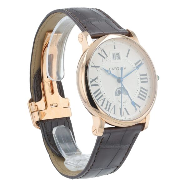 Cartier Rotonde de Cartier 18k Rose Gold Silver Dial 42mm Automatic W1556220