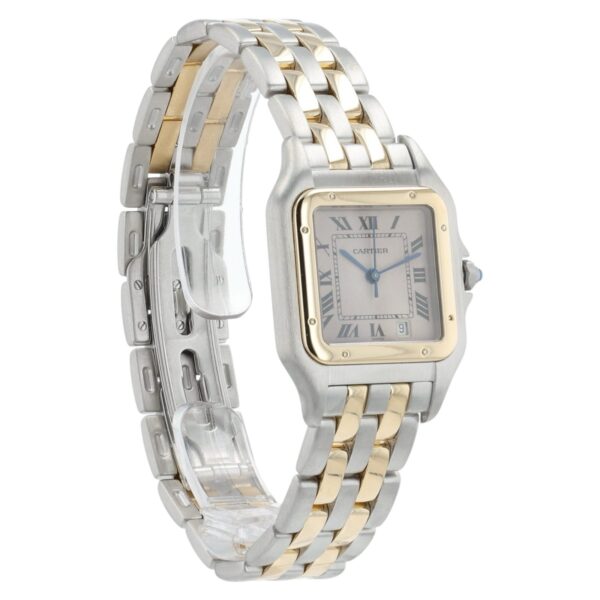57_199a1fa6-0bdf-4ea5-99bd-1ae6ab0c2f5a Cartier Panthere Silver Dial Gold and Steel 27mm Quartz Unisex Watch 110000R