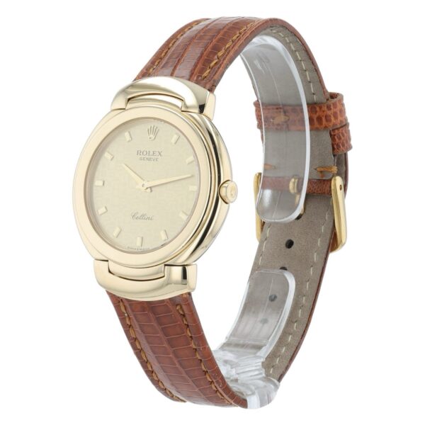 Rolex Cellini 18k Yellow Gold Champagne Dial 33mm Quartz Unisex Watch 6622