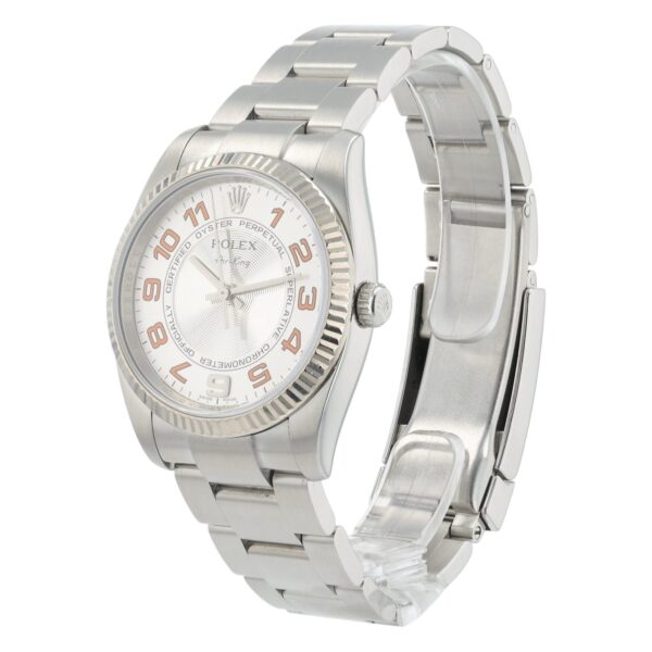 Rolex Air King Stainless Steel Silver Dial 34mm Automatic Mens Watch 114234