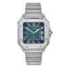 57_23895c73-1a83-40e8-93eb-9184e82ccad2 Cartier Santos Stainless Steel Green Dial 35mm Automatic Men’s Watch WSSA0061