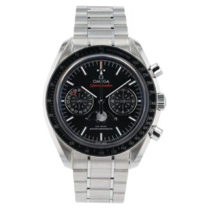 57_2efb6f90-62dc-4003-af48-cb393a6a469b Omega Speedmaster Moonphase Steel Black Dial 44.25mm Mens 304.33.44.52.02.001