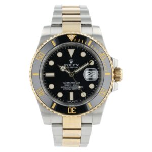 57_3158a553-65e8-47c0-8e95-a95cec1f5f71 Rolex Submariner Black Dial Gold & Steel 40mm Automatic Men’s Watch 116613LN