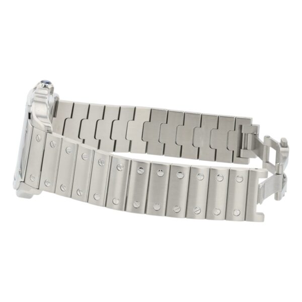 57_3625b246-6720-4827-a274-edef9b9051de Cartier Santos Stainless Steel Blue Dial 39.8mm Automatic Men’s Watch WSSA0013