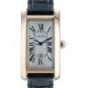 57_385f2cbe-1904-4f3c-8a06-f748cb720f45 Cartier Tank Americaine 18k Rose Gold Silver Dial 26mm Auto Mens Watch W262003