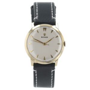 57_3a722164-9586-4799-9067-6734267f40a1 Rolex Vintage Silver Dial 14k Solid Gold 33mm Manual Wind Men’s Watch 3038