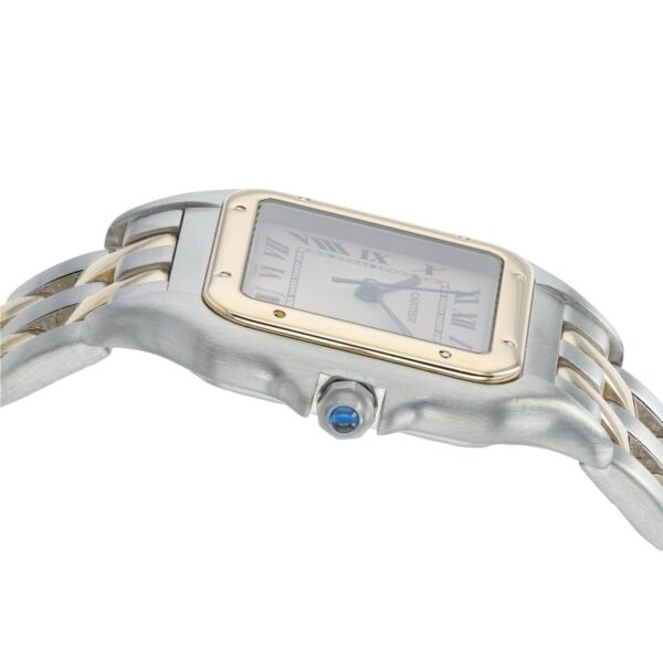 57_3d553abc-c781-4662-a4aa-4c7532a6b235 Cartier Panthere Silver Dial Gold and Steel 27mm Quartz Unisex Watch 110000R