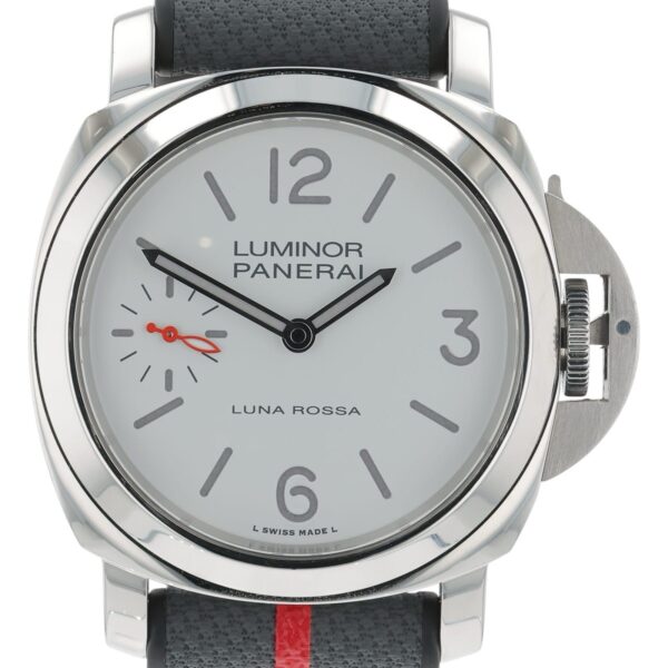 57_4756feb4-d570-4b41-869f-9d6a83ff3f0a Panerai Luna Rossa White Dial Stainless Steel 42mm Men’s Manual Wind PAM01342