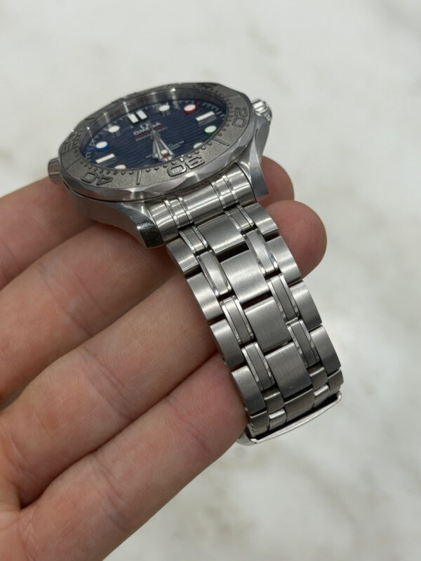 Omega Seamaster Beijing 2022 Automatic Chronometer Blue Dial Mens Watch