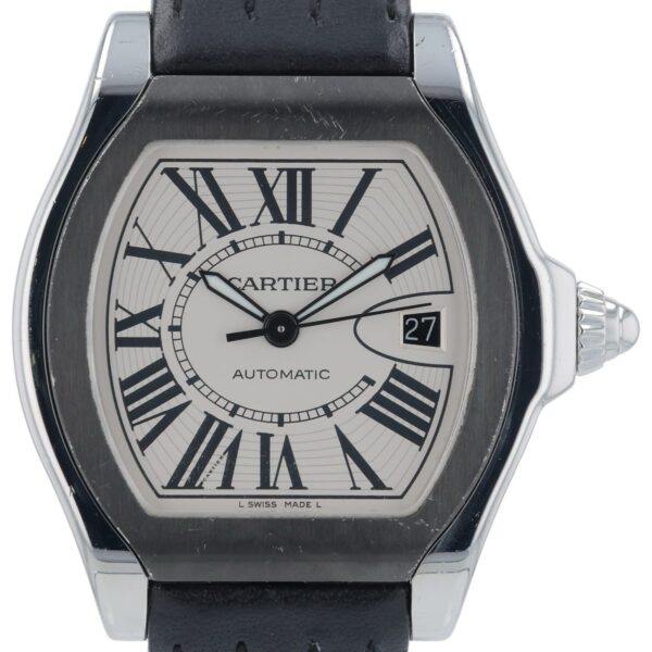 57_4fb569c6-8d27-4e5e-8356-1fc56407c014 Cartier Santos Stainless Steel Silver Dial 40mm Automatic Men’s Watch 3312