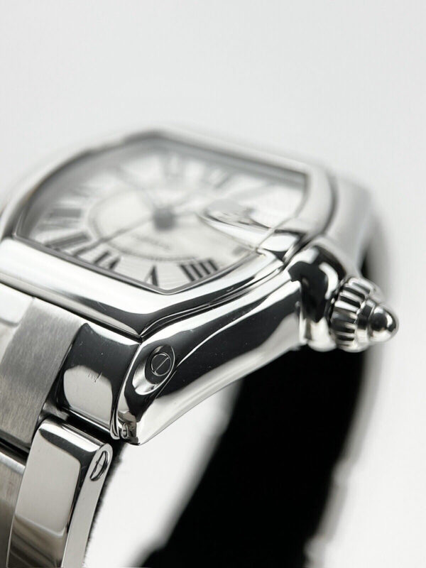 Cartier Roadster 2510 Automatic Silver Roman Dial Watch Large Size 37mm Watch