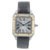 57_568ba716-08f2-4c81-80aa-cc1c00605e3c Cartier Santos Dumont Gold & Steel Silver Dial Manual Wind Men’s Watch W2SA0034