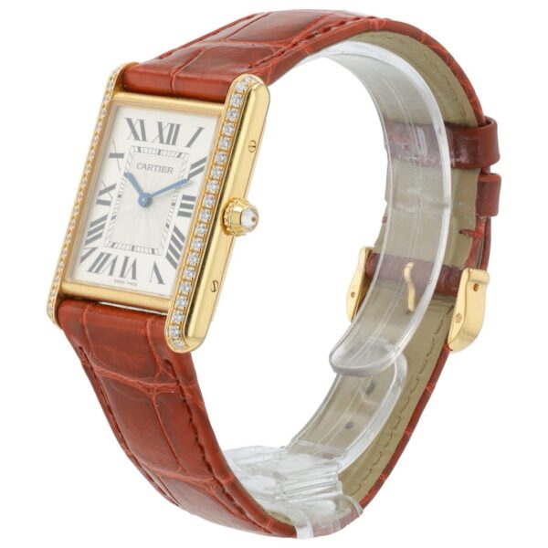 57_5bd28dff-222e-4f6c-9455-664cf91dd60c Cartier Tank Louis 18k Rose Gold Silver Dial 33x25mm Manual Wind Watch WJTA0038