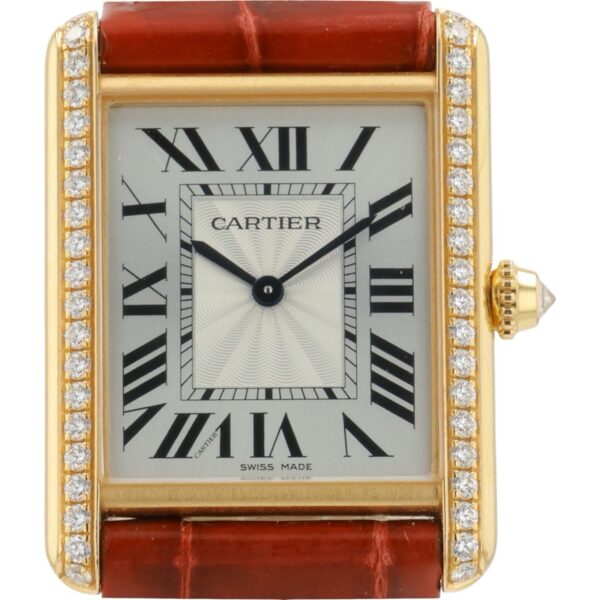 57_5d840a14-d661-4a7a-98ce-47837951f55e Cartier Tank Louis 18k Rose Gold Silver Dial 33x25mm Manual Wind Watch WJTA0038