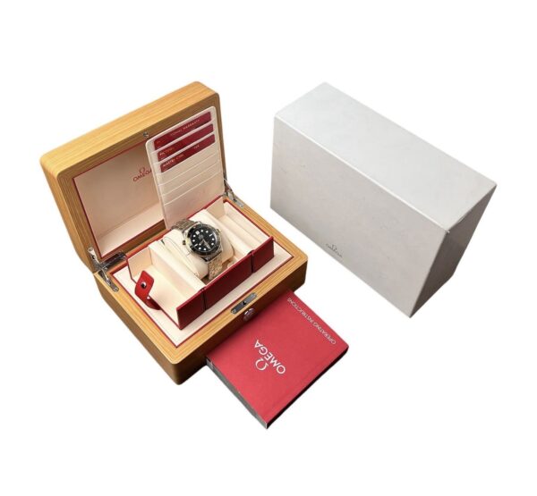 57_5ec3f832-9c2c-4fc3-8e25-e13be060b049 Omega Two-Tone Seamaster Black Dial Gold & Steel 42mm Mens 210.20.42.20.01.002