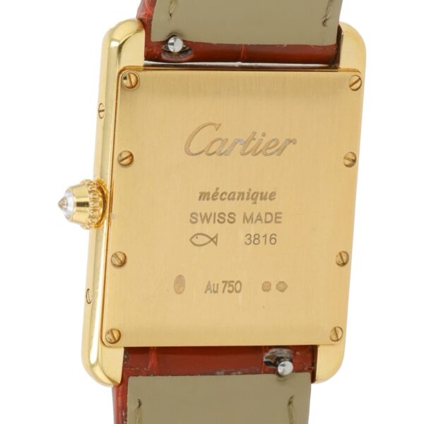 57_622c47a4-d73b-400f-85b4-9cf5acd09923 Cartier Tank Louis 18k Rose Gold Silver Dial 33x25mm Manual Wind Watch WJTA0038