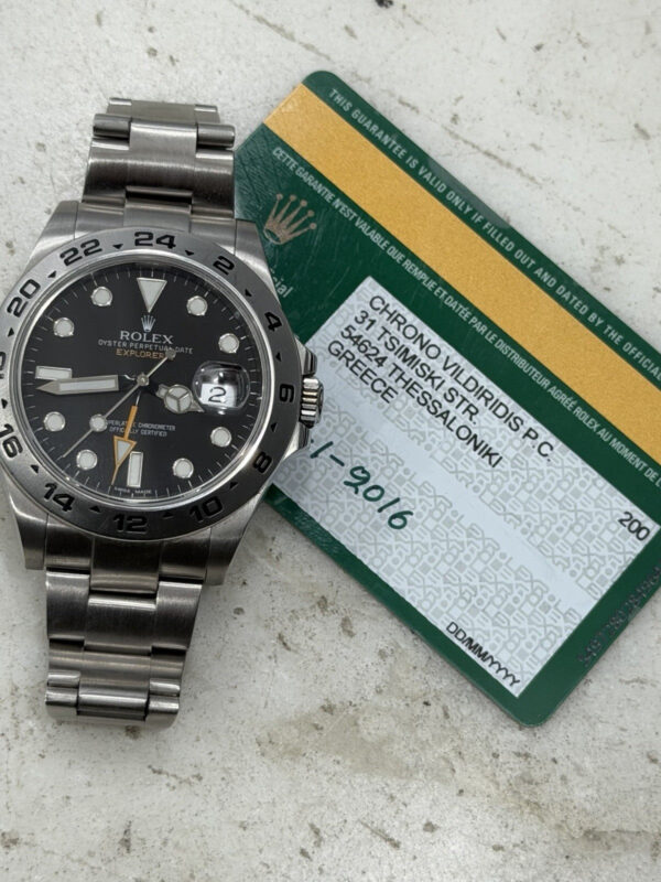 57_633c34c9-e577-4131-b3ad-1817c6638e9b Rolex Explorer II Stainless Steel Black Dial 42mm Automatic Mens Watch 216570