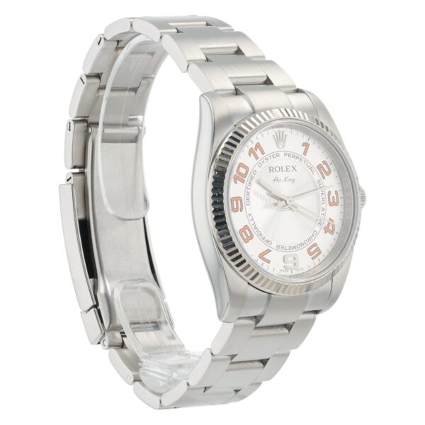 Rolex Air King Stainless Steel Silver Dial 34mm Automatic Mens Watch 114234
