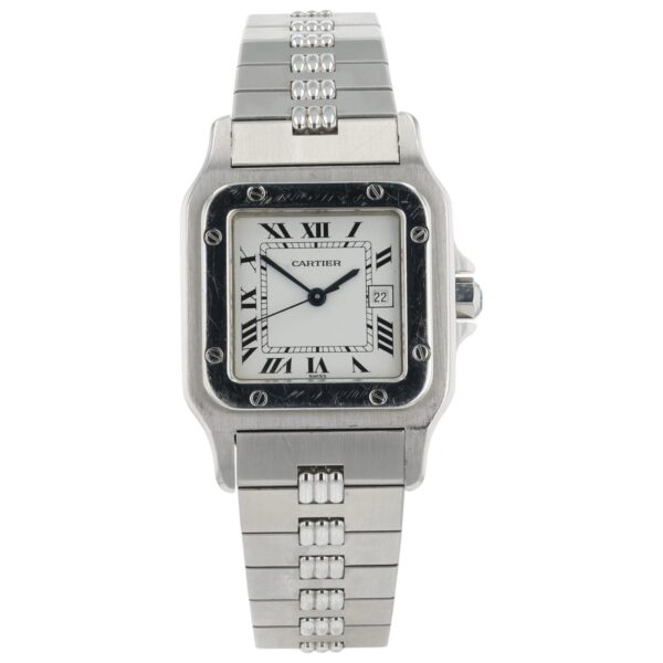 Cartier Santos Stainless Steel White Dial 29x41mm Automatic Unisex Watch 2960