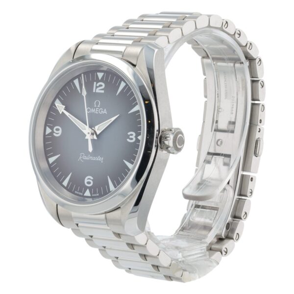 57_6a0a3a66-8339-4e74-b314-86a9e0577a08 Omega Seamaster Railmaster Steel Gray Dial 38mm Automatic 235.10.38.20.06.001