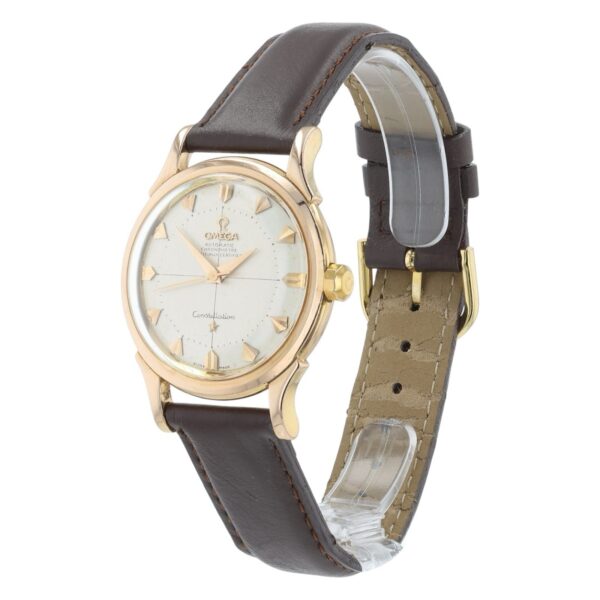 Omega Constellation Pie-Pan 18k Gold Silver Dial 35mm Automatic Unisex 2852SC