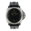 Panerai Marina Militare Black Dial Steel 47mm Manual Wind Mens Watch PAM00673