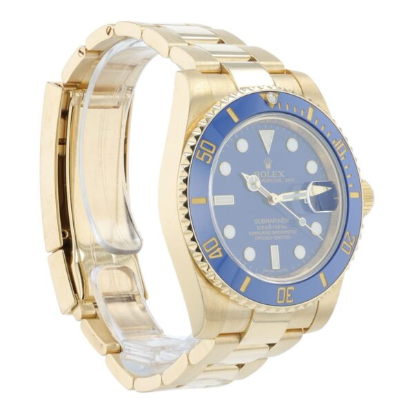 Rolex Submariner Blue Dial 18k Yellow Gold 40mm Automatic Men’s Watch 116618LB