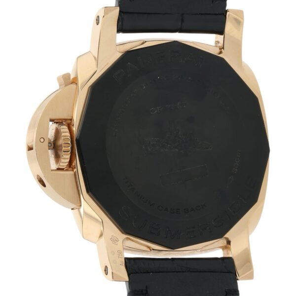 57_7a44b58d-9dc6-42d8-997e-3c14d887d48b Panerai Submersible 18k Rose Gold Black Dial 42mm Automatic Mens Watch PAM01164