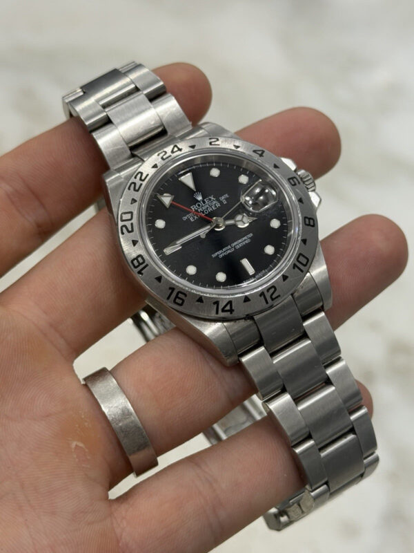 57_7bc3ac9e-c161-45f0-a7d4-528c437a70b3 Rolex Explorer II Stainless Steel Black Dial 40mm Automatic Mens Watch 16570