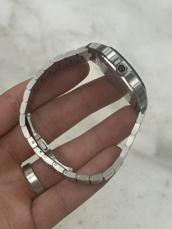 57_7fe6c182-8169-4faf-8b21-515c0a124f1b Cartier Santos Stainless Steel Grey Dial 39.8mm Automatic Men’s Watch WSSA0037