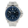 Panerai Submersible Stainless Steel Blue Dial 42mm Automatic Mens Watch PAM0168