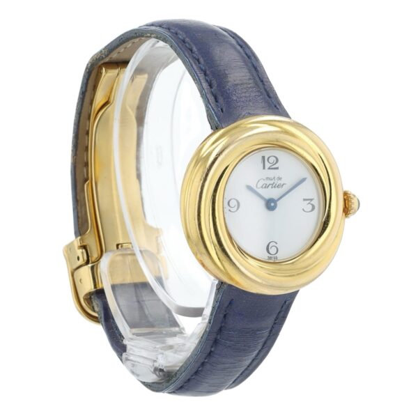 57_83b5e577-0b91-4c4c-8bc6-46e2d39040b5 Cartier Trinity 925 Vermeil White Dial 27mm Quartz Movement Women’s Watch 2735