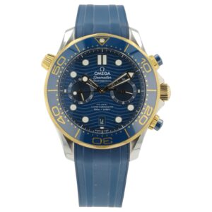 Omega Seamaster Diver Gold & Steel Blue Dial 44mm Automatic 210.22.44.51.03.001