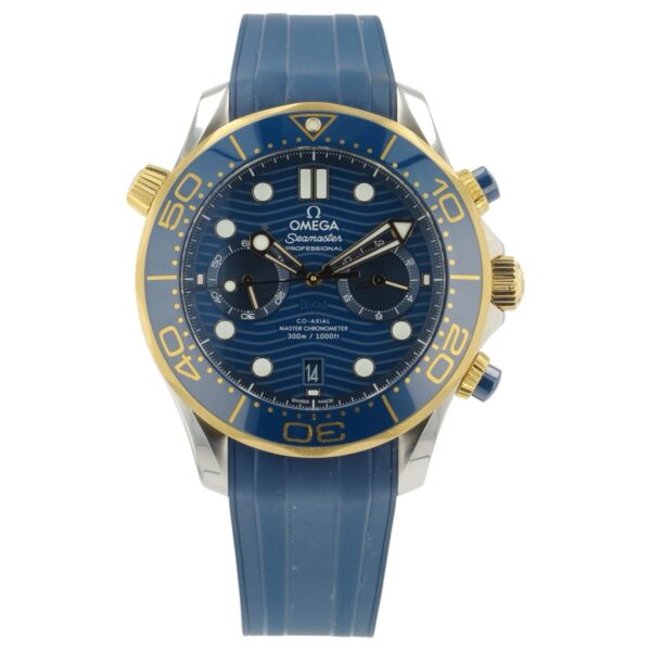Omega Seamaster Diver Gold & Steel Blue Dial 44mm Automatic 210.22.44.51.03.001