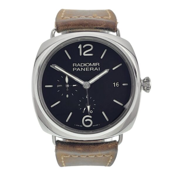 57_85a2b342-21fc-4afd-b4b0-2aa099e23e91 Panerai Radiomir 10 Days GMT Steel Black Dial 47mm Automatic Watch PAM00323