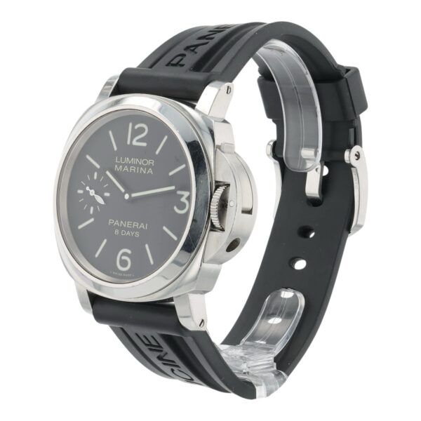 Panerai Luminor Marina 8 Days Steel Black Dial 44mm Manual Wind Mens PAM00510