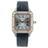 57_91853b09-3b70-4b5d-a68f-46dde92e9b09 Cartier Santos Dumont Silver Dial Steel and Gold 31mm Quartz Watch W2SA0011