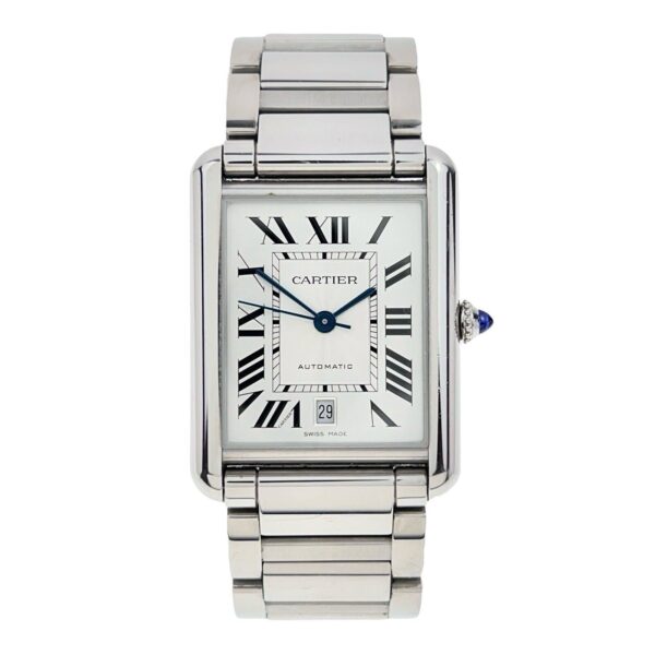 57_927f44ee-208e-4a9e-95d8-2b63efa018c9 Cartier Tank XL Steel 31mm Automatic Men’s Watch WSTA0053 W/ Extension 2029