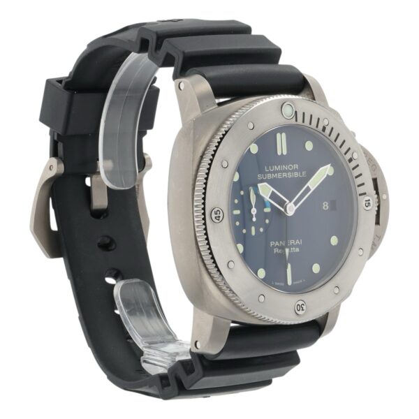 Panerai Luminor Submersible Titanium Blue Dial 47mm Automatic Mens PAM00371