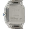 Cartier Santos Stainless Steel Blue Dial Medium Size Automatic Mens WSSA0063