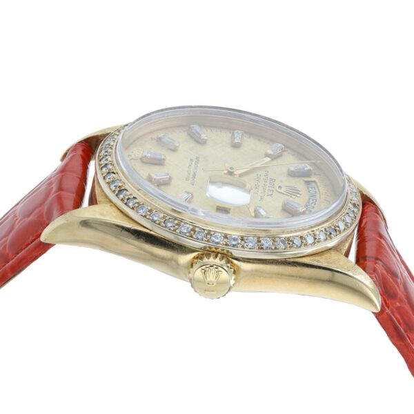 57_9926e5f1-f47f-4719-a3bf-5074f52137de Rolex Day-Date Champagne Dial 18k Yellow Gold 36mm Automatic Watch 1803